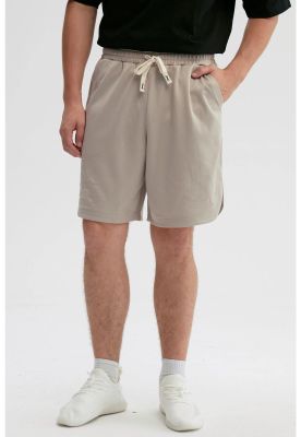 Bermuda Hombre Lisa Pretina Beige