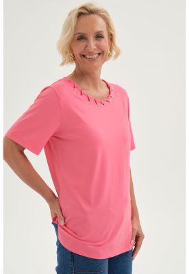 Imagen 2 del producto Polera Mujer Detalle Cuello Coral