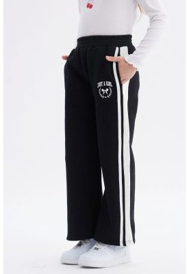 Imagen 2 del producto Pantalón Buzo Niña Wide Leg Negro