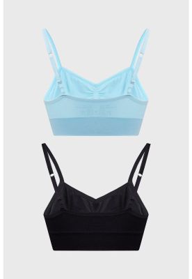 Imagen 2 del producto Sostén Mujer Bipack Peto Liso Celeste