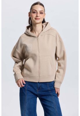 Imagen 2 del producto Polerón Mujer Full Zipper Beige
