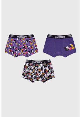 Bóxer Niño Tripack Mickey Violeta