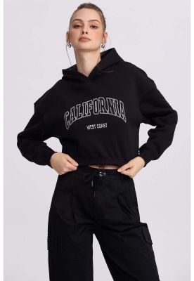 Imagen 2 del producto Polerón Mujer Cropped Negro