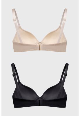 Imagen 2 del producto Sostén Mujer Bipack Copa Soft Liso Crudo