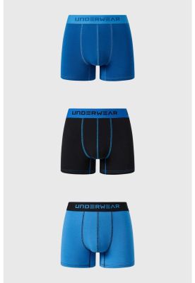 Bóxer Hombre Tripack Corto Azul