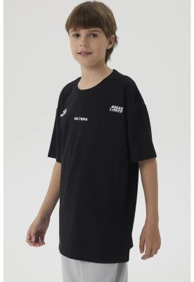 Imagen 2 del producto Polera Niño Costura Frontal Negro