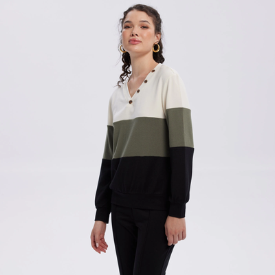 Imagen 2 del producto Sweater Mujer En Bloque Verde Militar