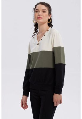 Imagen 2 del producto Sweater Mujer En Bloque Verde Militar