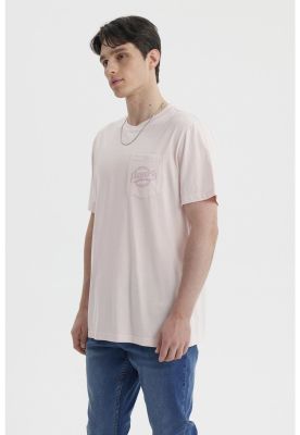 Imagen 2 del producto Polera Hombre Con Bolsillo Print Rosado