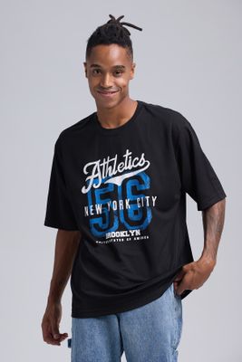 Polera Hombre Print Número Negro