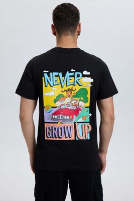 Imagen 2 del producto Polera Hombre Acid Wash Rugrats Negro
