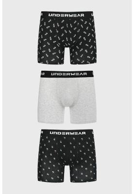 Imagen 1 del producto Bóxer Hombre Tripack Largo Negro - ll