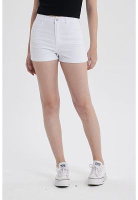 Short Mujer Gabardina Color Blanco