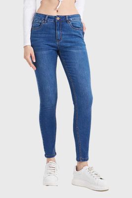 Jeans Mujer Skinny Estela Azul