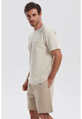 Imagen 2 del producto Polera Hombre Básica Con Bolsillo Beige