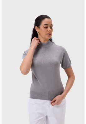 Imagen 2 del producto Sweater Mujer Con Aplicación Gris