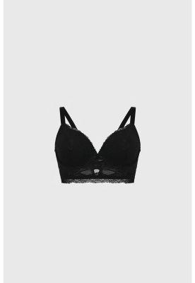 Imagen 1 del producto Sostén Mujer Copa Soft Detalle Macramé Negro