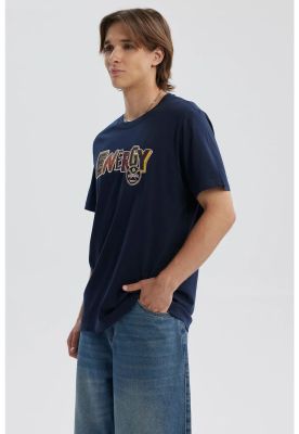 Imagen 2 del producto Polera Hombre Print Posicional Azul Oscuro