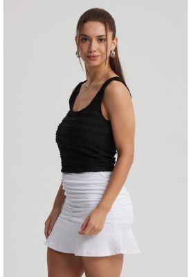 Imagen 2 del producto Polera Mujer Escote Cuadrado Negro V