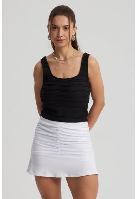 Polera Mujer Escote Cuadrado Negro - VIII