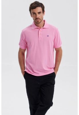 Imagen 1 del producto Polera Hombre Pique Básica Lisa Rosado II