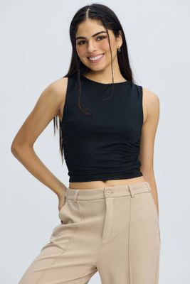 Imagen 2 del producto Polera Mujer Drapeada Negro