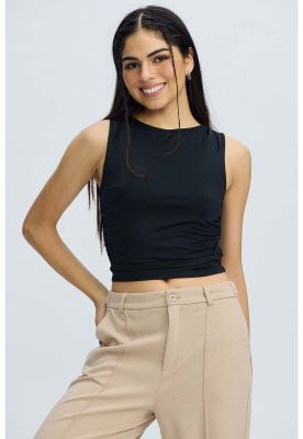 Imagen 2 del producto Polera Mujer Drapeada Negro