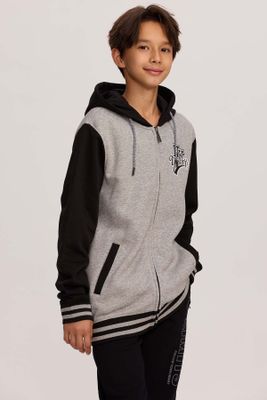 Imagen 2 del producto Polerón Niño Tipo College Gris