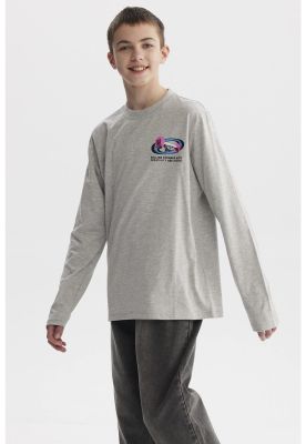 Imagen 2 del producto Polera Niño Slim Gris Melange