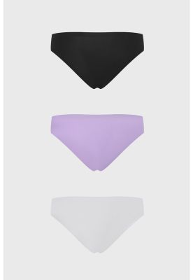 Imagen 2 del producto Calzón Mujer Tripack Detalle Costado Lila