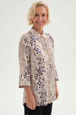 Imagen 2 del producto Blusa Mujer Abotonada Roll Up Beige