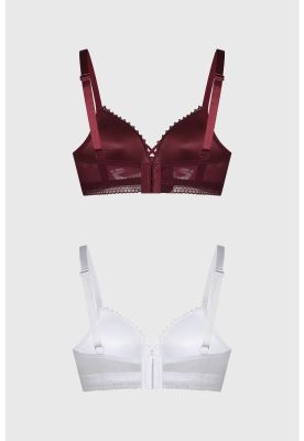 Imagen 2 del producto Sostén Mujer Bipack Detalle Bordado Café