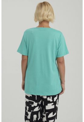 Imagen 2 del producto Polera Mujer Con Tachas Turquesa