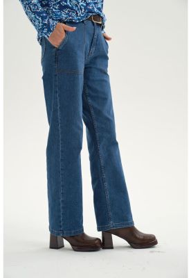 Imagen 2 del producto Jeans Mujer Flare Tiro Alto Azul - ll