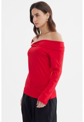 Imagen 2 del producto Polera Mujer Bardot Rojo