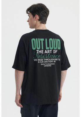 Imagen 2 del producto Polera Hombre Oversize Negro- lV