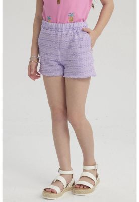 Imagen 2 del producto Short Niña Textura Morado