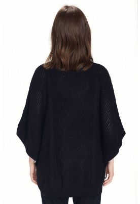 Imagen 2 del producto Sweater Mujer Poncho Negro