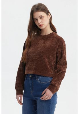 Imagen 2 del producto Polerón Mujer Slim Café