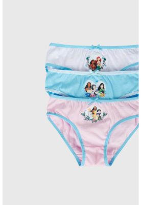 Imagen 2 del producto Calzón Niña Tripack Princesas Celeste