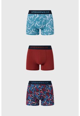 Imagen 1 del producto Bóxer Hombre Tripack Liso Burdeo - ll