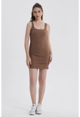 Vestido Mujer Tubo Chocolate