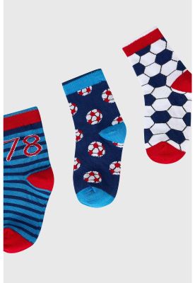 Imagen 2 del producto Calcetín Niño Tripack Azul