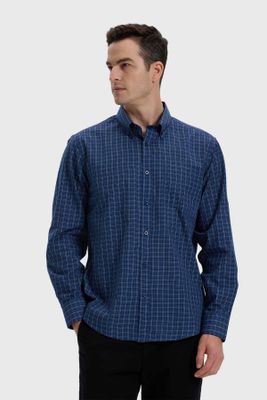 Camisa Hombre Fantasía Azul