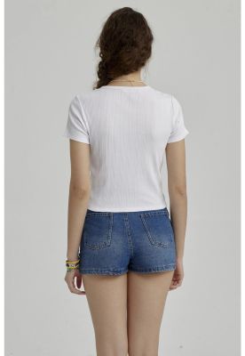 Imagen 2 del producto Polera Niña Con Argolla Blanco