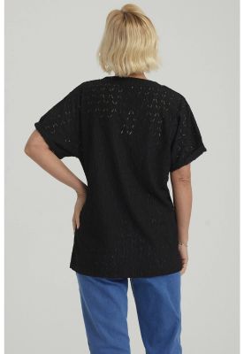 Imagen 2 del producto Polera Mujer Lisa Abotonada Negro