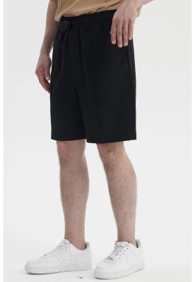 Imagen 2 del producto Bermuda Hombre Lisa Pretina Elasticada Negro