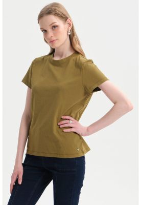 Imagen 2 del producto Polera Mujer Lisa Verde Olivo