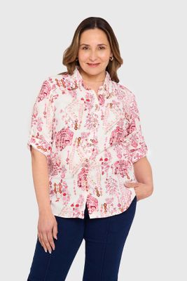 Imagen 1 del producto Blusa Mujer Abotonada Roll Up Crudo