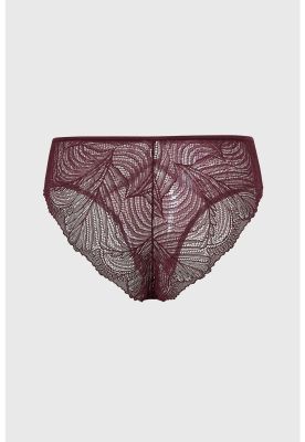 Imagen 2 del producto Calzón Mujer Con Detalle Encaje Guinda